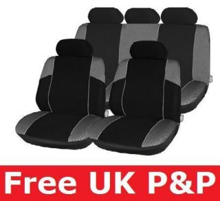 Car Seat Covers Protector Black & Grey for MERCEDES SL500 C45