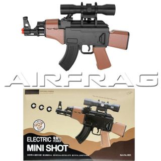 Double Eagle Mini AK47 M95B Automatic Electric Airsoft Gun w/ Battery 