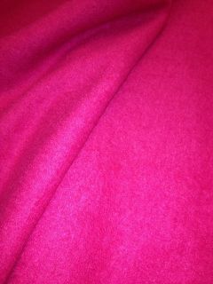 High Quality Boiled Wool Dress Fabric in Bright Cerise Pink