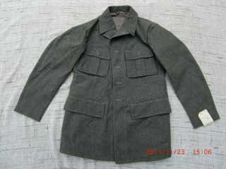 Vintage Swedish Army Fitted Wool Coat/ Jacket /Tunic WWII M39. NEW 