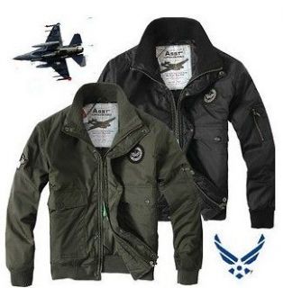   MENS MA1 US AIR FORCE PILOT ARMY WORK BOMBER JACKET AVIATOR 2 color
