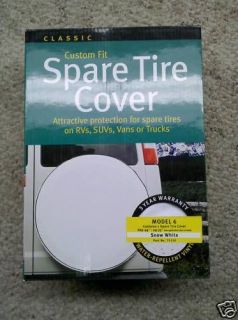 NEW   RV Vinyl Spare Tire Cover, SNOW WHITE, Model 6