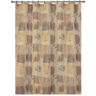 Printed Fabric Shower Curtain with FREE Heavy Duty Vinyl Liner 