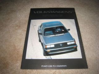 1984 Volkswagen Jetta Scirocco Rabbit sales brochure