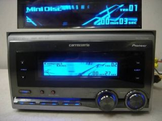 PLAYER EQUALIZER PIONEER FH P070MD CAR DOUBLE DIN CD MD MP3 DSP EQ 