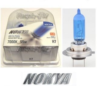NOKYA H7 7000K X 1 SET BULB NOK7416 55W HEAD/FOG LIGHT HI/LO BEAM 