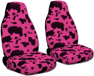 COOL SET OF COW PRINT CAR SEAT COVERS 7COLORS AVAILABLE