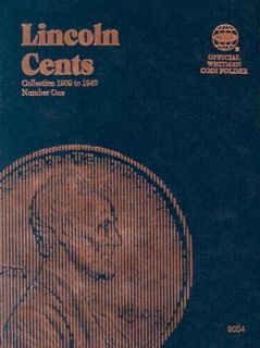 Lincoln Cent Collection 1909 1940 Number One 1990, Board Book