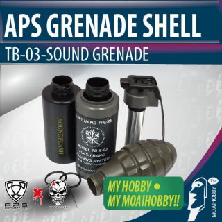 HAKKOTSU Thunder B CO2 Airsoft Sound Grenade 3pcs shell multi package 