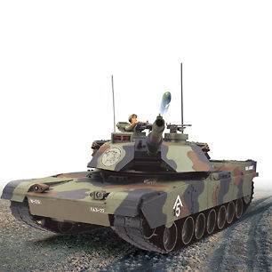 NEW HOBBY ENGINE 0811A M1A1 Abrams Military Tank R/C 26.995 MHz READY 