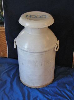   GENERAL ICE CREAM HOOD Milk Can Large 10+ gallon White LAWRENCE NY 24