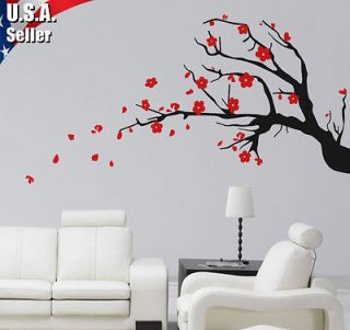 Cherry Blossom Tree Branch Wall Art Decor Vinyl Removable Decal 