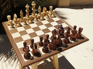 Big Large GIANT CHESS SET Pieces + 20 Board 6 tall king 2 base wood 