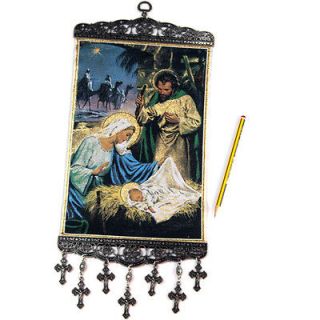 Woven Hanging Tapestry Religious Icon ( X LARGE SIZE )