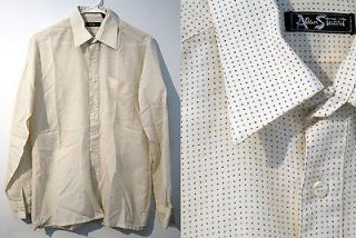 Vintage Alan Stuart 70s 60s mens button down shirt butterfly collar 