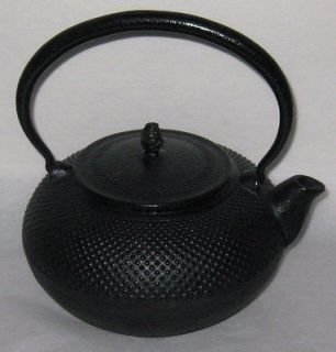 Vintage Japanese Black Cast Iron Teapot Kettle