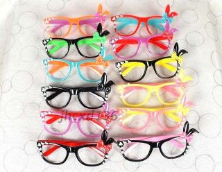 Mulity Candy Color Cute Rabbit Style Sunglasses No Lens For Boy&Girl