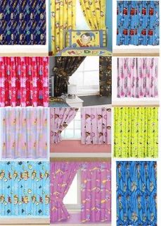   72 INCH DROP BOYS / GIRLS CHILDRENS NOVELTY / CHARACTER CURTAINS