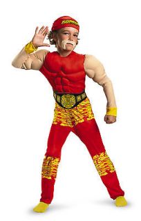 Childs Hulk Hogan Costume Impact Wrestling TNA Kids Boys S M Medium L 