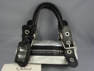 Authentic Chloe Silver and Black Handbag Great