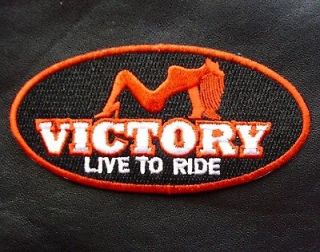 VICTORY LIVE TO RIDE MOTORCYCLE USA HARLEY BIKER PATCH