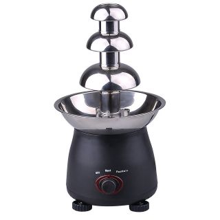 35W 3 Tier 3lb Chocolate Fondue Fountain Stainless Steel Tower Party 