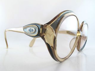 Vintage 70s Christian Dior eyeglasses frames Mod# 2079 Col 20 Size 56 