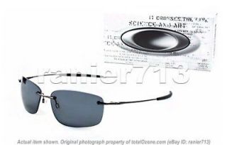 NEW! Oakley Nanowire 1.0 Sunglasses Black Chrome/Grey 30 753