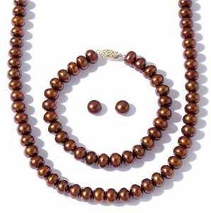 Cultured Freshwater Chocolate 8 9MM Pearl Jewelry Sets jewelry