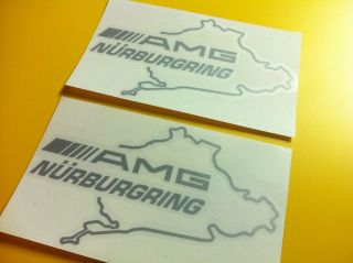 SILVER AMG Nurburgring Decals Stickers Mercedes Benz Euro