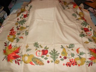 vintage harvest tablecloth in Tablecloths