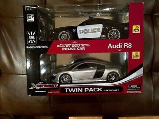   Cars Ford Shelby GT500 Police Car AND Audi R8   2 Radio Control Cars