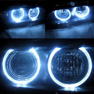97 03 BMW E39 5 Series Angel Eye Halo Projector Headlights Head Lights 
