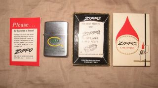 Vintage ZIPPO Cigarette Lighter NEW in Box RTM Dallas TX Advertising