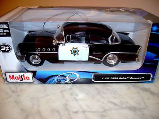 1955 Buick Century Police Car   126 Scale Special Edition Diecast 