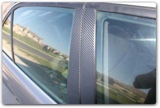 87 91 HONDA CIVIC CRX 3DR CARBON FIBER PILLAR DOOR COVE window trim 