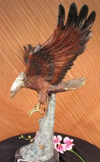 Newly listed BRONZE EAGLE SCULPTURE   LOST WAX METHOD Moigniez signed 