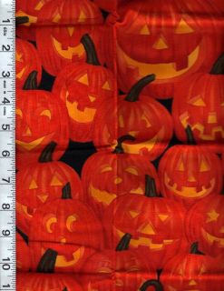 yard Alexander Henry ~ Happy Jacks ~ Halloween Print 92A