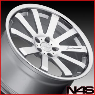 20 LEXUS IS250 IS350 MRR CV8 SILVER CONCAVE STAGGERED WHEELS RIMS 