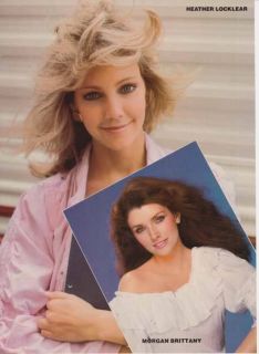 HEATHER LOCKLEAR & MORGAN BRITTANY MINI POSTER 1984 Pin Up DYNASTY 