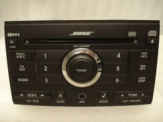 07 08 NISSAN Maxima BOSE Radio Stereo Receiver 6 Disc Changer MP3 CD 