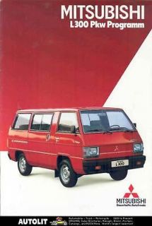 1985 Mitsubishi L300 Kombi Van Camper Brochure German