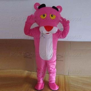 Pink Panther Costume Mascot Cartoon Clothes Fancy Dress Suit Adult 