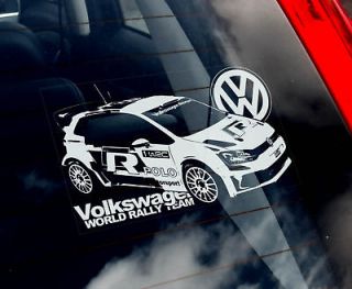 VW Car Sticker   Volkwagen WRC Rally Team   Golf,Polo,Bora​,GTI, Dub 