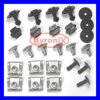 AUDI A4 A6 Undertray Guard Engine Cover Fixing Fitting Clips & Screw 