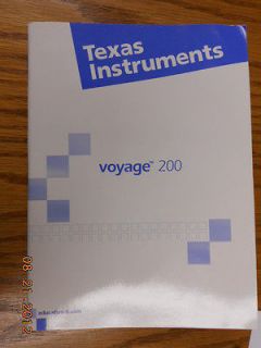 Texas Instrument Voyage 200 Graphing Calculator Manual ONLY (FRENCH)