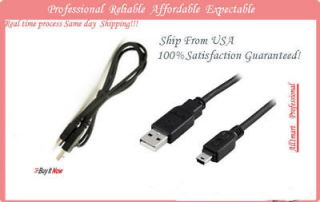 USB 2.0 PC Cable for Aiptek Action A HD GO HD Camcorder