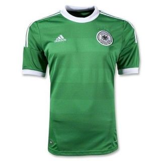 Adidas Germany Away Soccer Jersey Green Euro 2012/2013 Schweinsteiger 