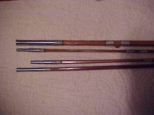 VINTAGE OLYMPIC SPLIT BAMBOO FLY ROD, 4 SECTIONS, 8