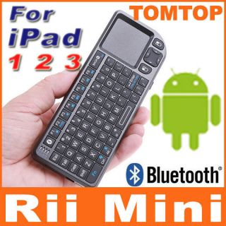   Keyboard Wireless Rii Mini Touchpad For Apple New iPad 3 2 iPhone 4